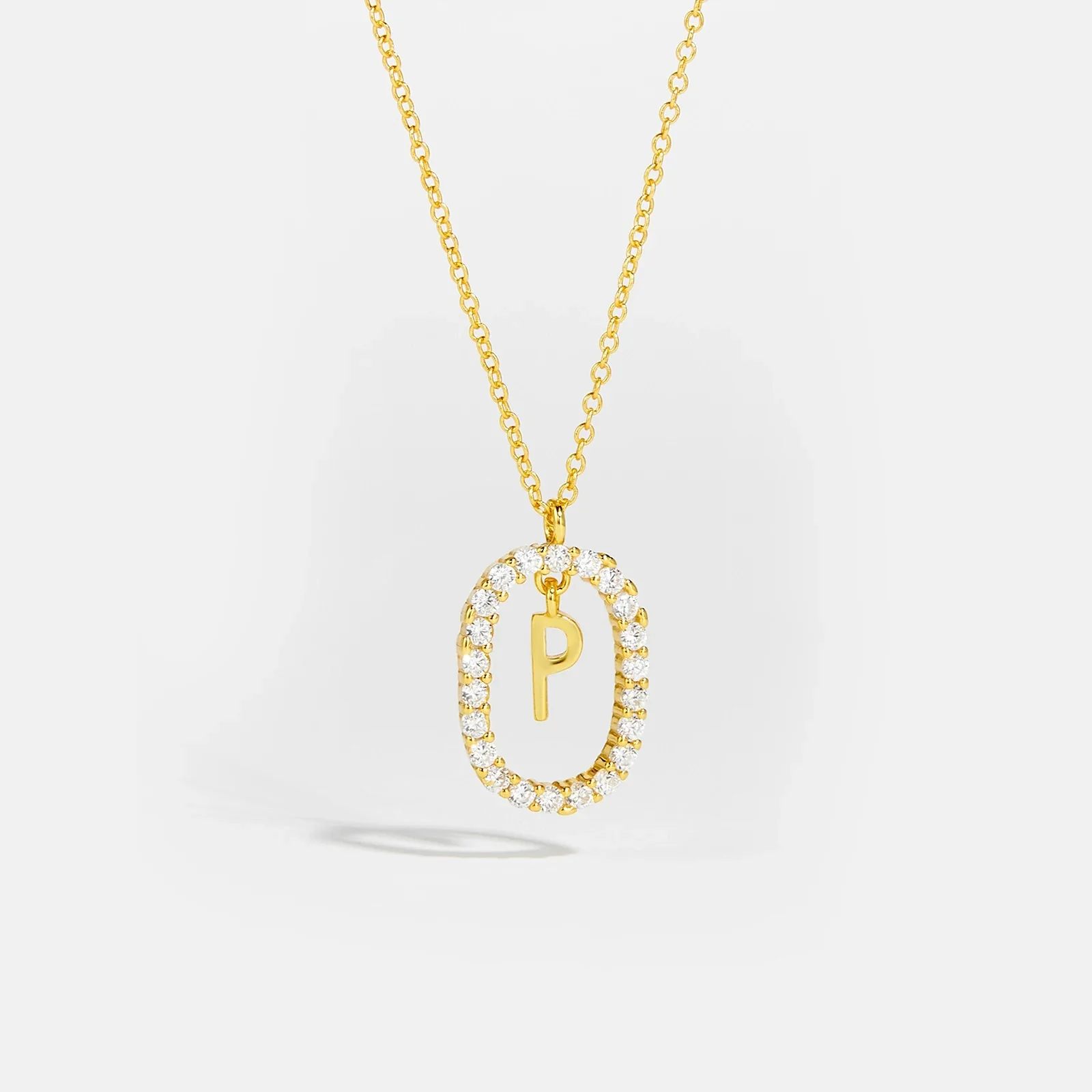 Moissanite Letter Necklace -  925 Sterling Silver - Image 10