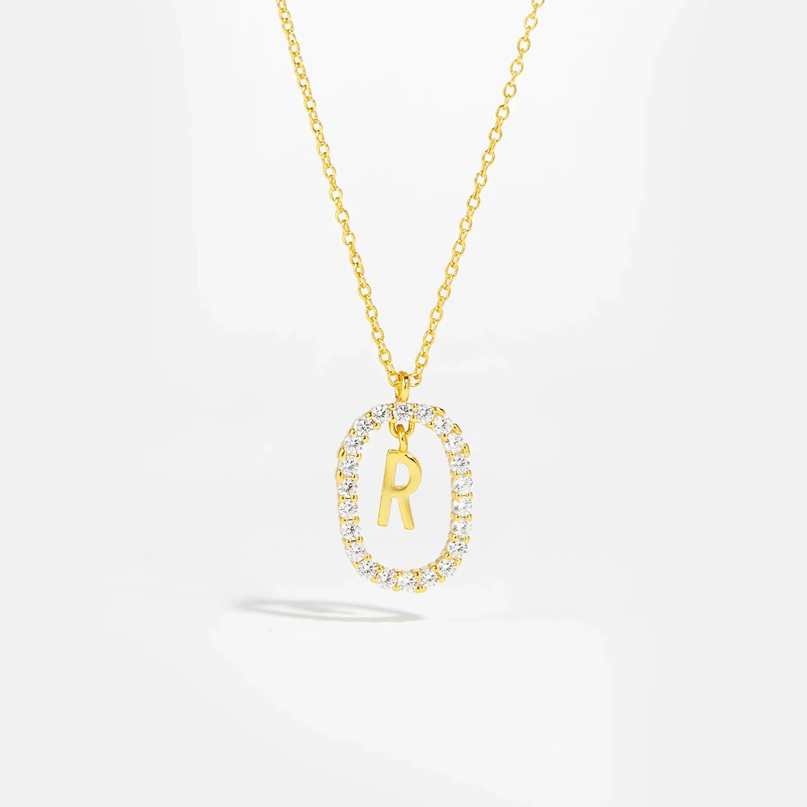 Moissanite Letter Necklace -  925 Sterling Silver - Image 11