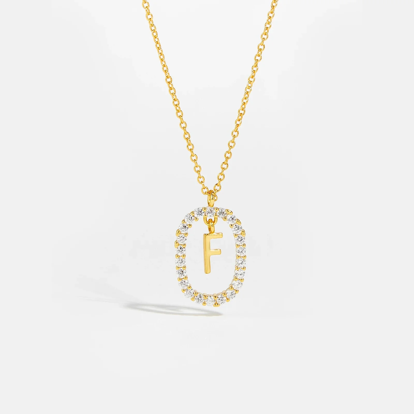 Moissanite Letter Necklace -  925 Sterling Silver - Image 12
