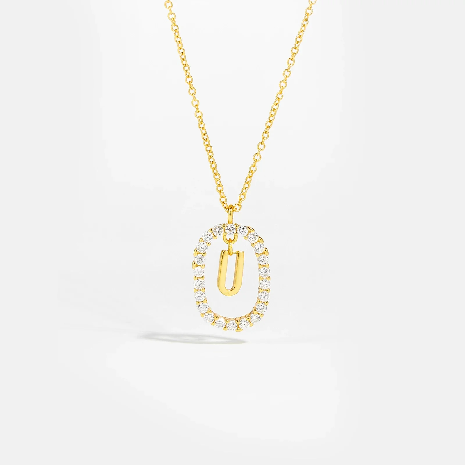 Moissanite Letter Necklace -  925 Sterling Silver - Image 18