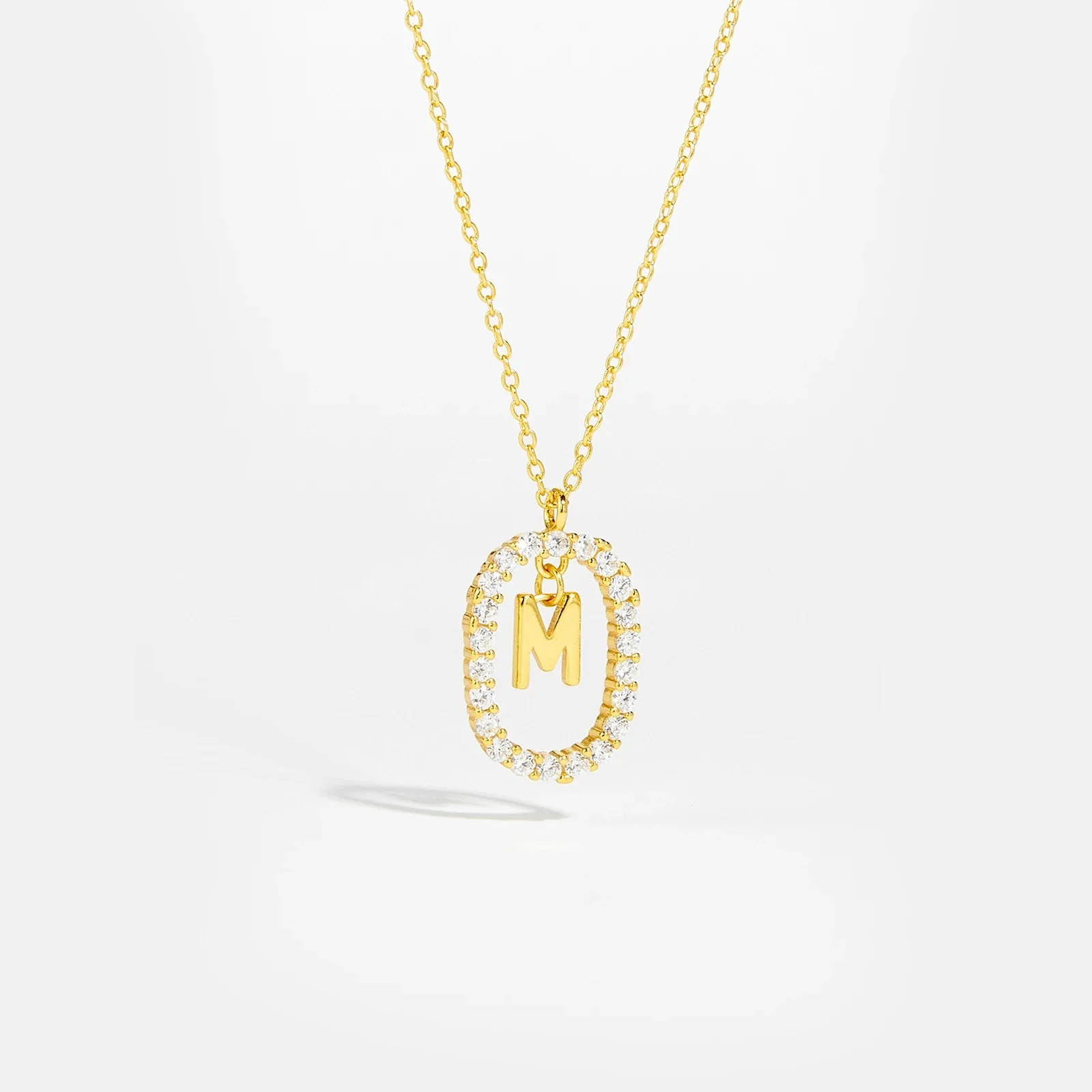 Moissanite Letter Necklace -  925 Sterling Silver - Image 20