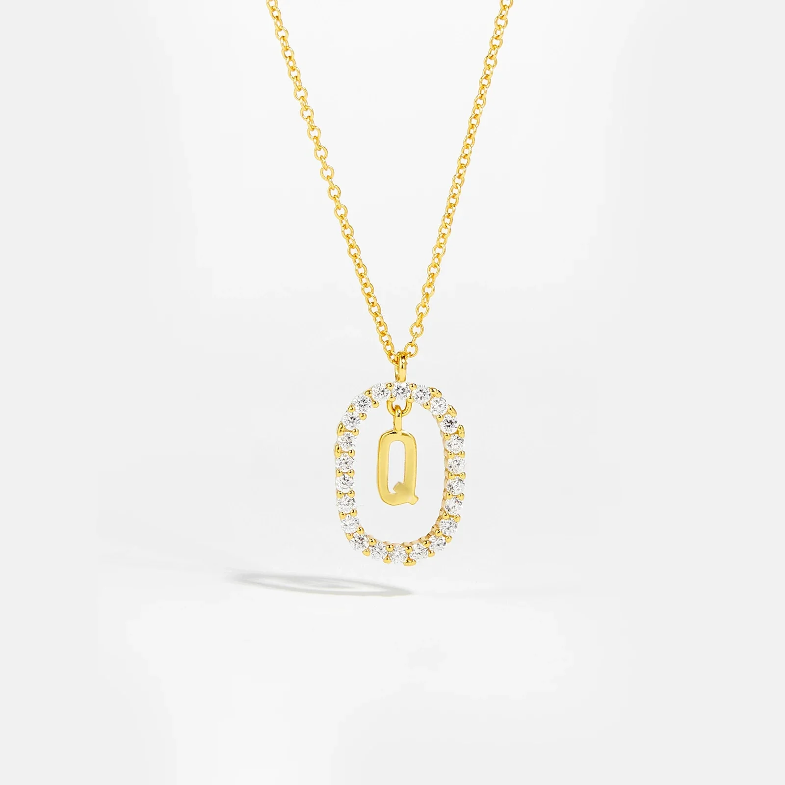 Moissanite Letter Necklace -  925 Sterling Silver - Image 22