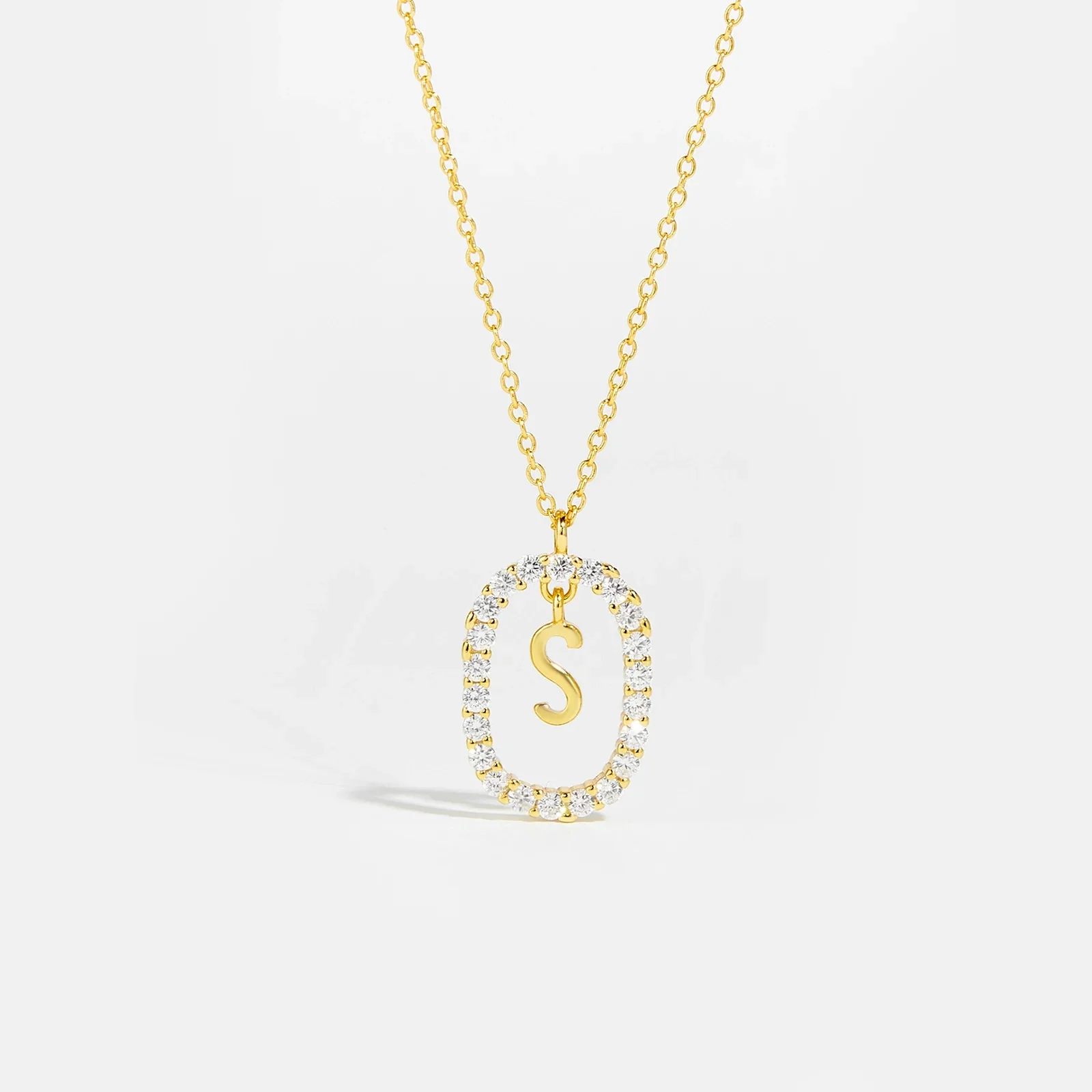 Moissanite Letter Necklace -  925 Sterling Silver - Image 25