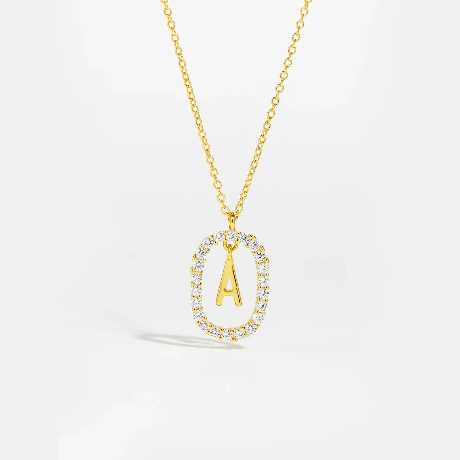 Moissanite Letter Necklace -  925 Sterling Silver - Image 26
