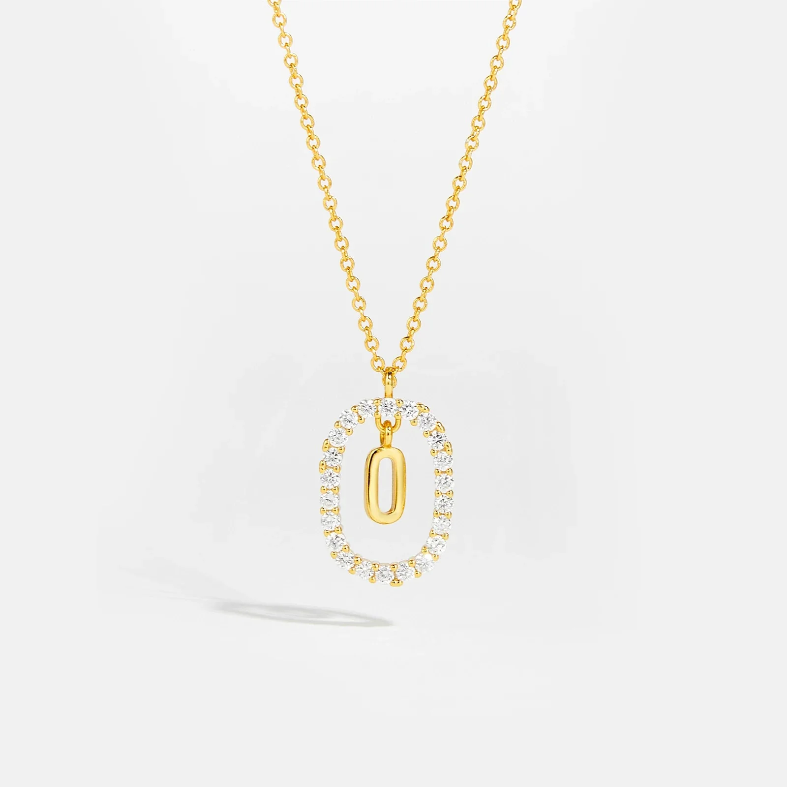Moissanite Letter Necklace -  925 Sterling Silver - Image 27