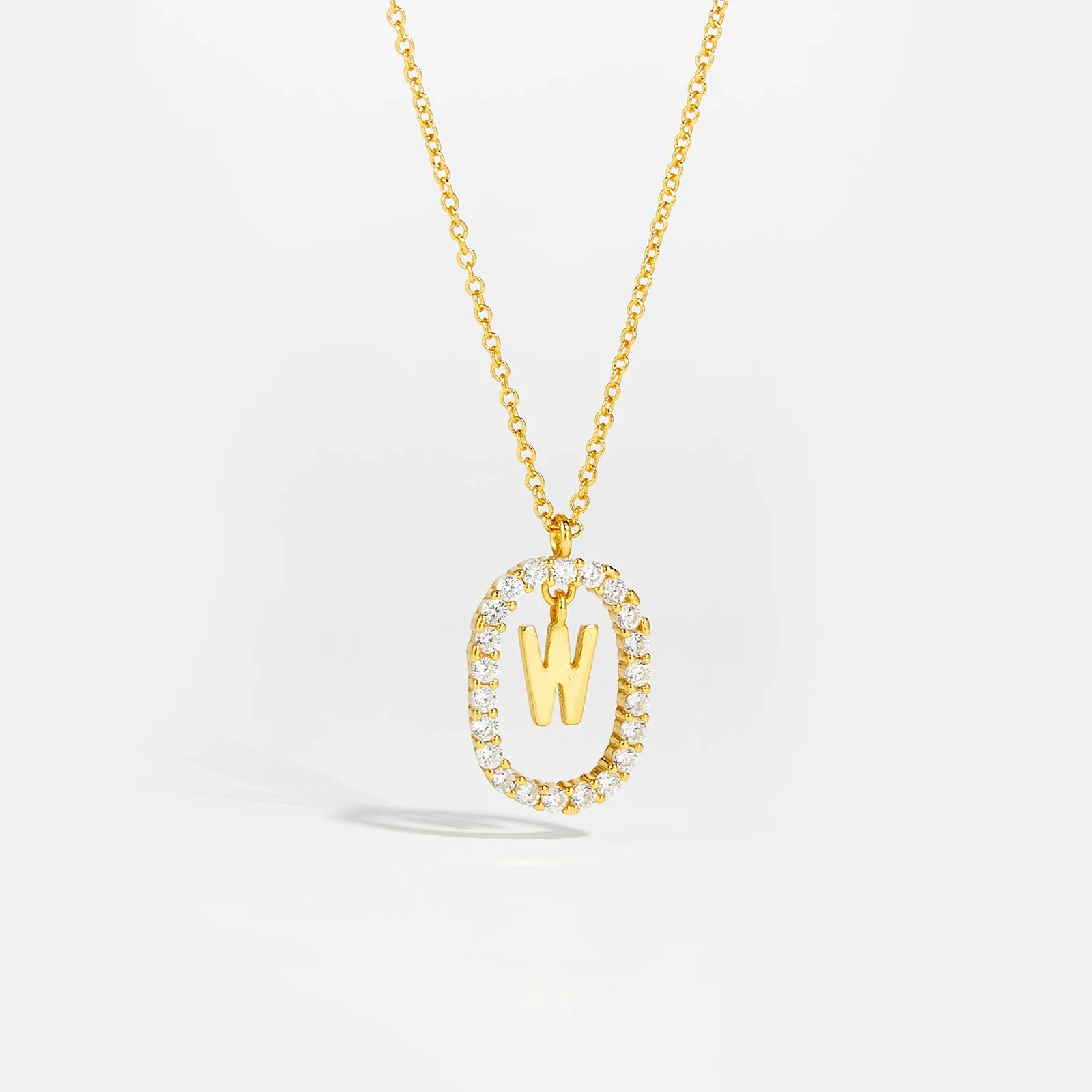 Moissanite Letter Necklace -  925 Sterling Silver - Image 29